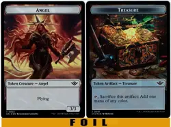 ANGEL \ TREASURE TOKEN ** FOIL ** #02/18 - Outlaws of Thunder Junction - NM MTG - Image 1