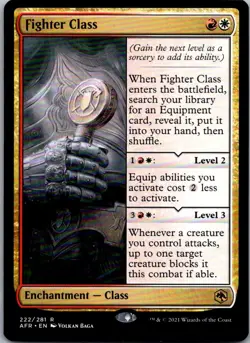 Fighter Class 222 Adventures in the Forgotten Realms Magic: The Gathering NM - Image 1