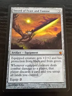 Sword of Feast and Famine - Mirrodin Besieged Magic the Gathering MTG - Image 1