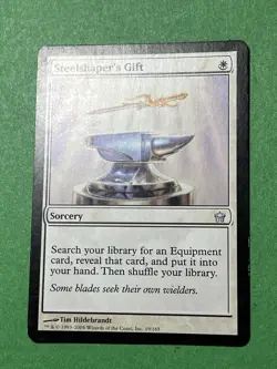 **Steelshaper's Gift** ~Fifth Dawn~ MTG: Magic, Moderate Play (MP) - Image 2