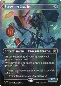 1x Scrawling Crawler Mana Foil FDN Foundations NM - MTG Magic - Image 1