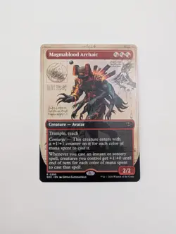 MTG - Magmablood Archaic (Borderless) - Secrets of Strixhaven NM/M Condition - Image 1