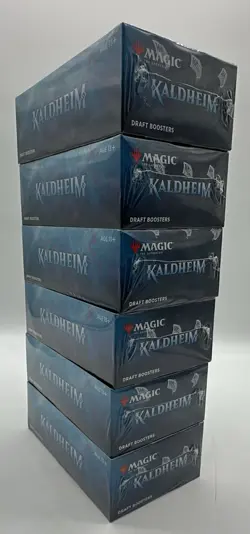 Lot of (6) Magic The Gathering Kaldheim Draft Booster Boxes SEALED - Image 4