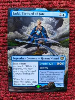 Jadzi, Steward of Fate MTG Secrets of Strixhaven Hand Painted Full Altered Art v - Image 1