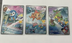 First Partner Illustration Collection Gen 4 Sinnoh Set of 3 Pokemon TCG NM -0260 - Image 1
