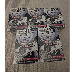 5X Pokemon TCG Scarlet & Violet White Flare Booster Bundle Box 5x - Image 1