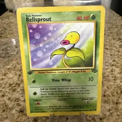 Pokemon Bellsprout Jungle 1st Edition Regular 49/64 Common English 1999 - Image 1