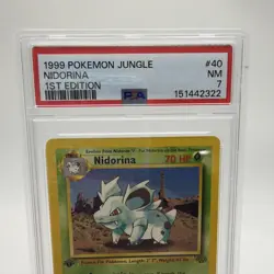 1999 Pokemon Jungle Nidorina 1st Edition #40/64 PSA 7 NM - Image 2