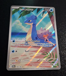 POKEMON SV10: DESTINED RIVALS "ILLUSTRATION RARE" MISTY'S LAPRAS #194/182 NRMT! - Image 1