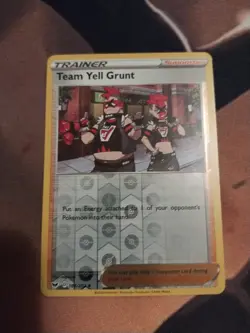 Pokemon TCG Team Yell Grunt Sword & Shield Base Set 184/202 Reverse Holo-NM - Image 1