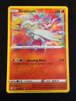 Reshiram Pokemon Shining Fates 017/072 Amazing Rare NM - PACK FRESH - Image 1