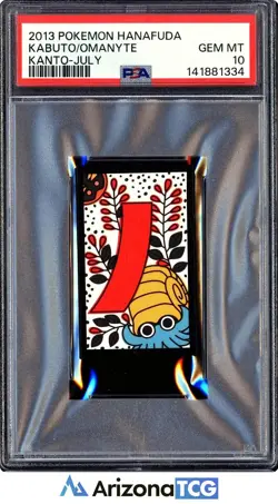 Pokemon 2013 Kabuto/Omanyte Kanto-July Pokemon Hanafuda GEM MINT PSA 10 - Image 1