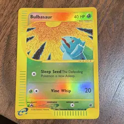 Pokemon Bulbasaur 095/165 Expedition Base Set Reverse Holo Common 40 HP 2002 - Image 1