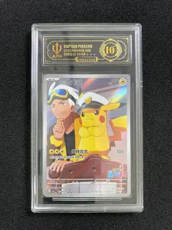 2025 Pokemon TCG S-CHN Gem Pack Captain Pikachu #CBB1C 07 09/09 APH 10 A WE64 - Image 1