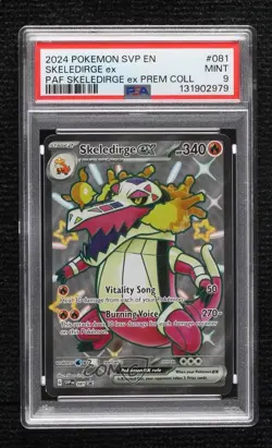 Skeledirge ex Pokemon Scarlet & Violet Black Star Promo PSA 9 MINT - Image 1