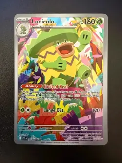 Pokemon TCG Ludicolo 095/094 Illustration Rare Phantasmal Flames - Image 1