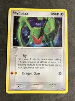 2006 Rayquaza Pop Series 1 #3 Holo - LP Pokemon Vintage Holo - Image 1