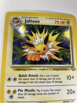 pokemon 1st edition Jolteon Holo RARE (near Mint) - Image 2