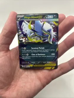 086/132 Mega Absol ex Pokemon TCG Prize Pack Series 8 Stamped Mega Evolution - Image 3