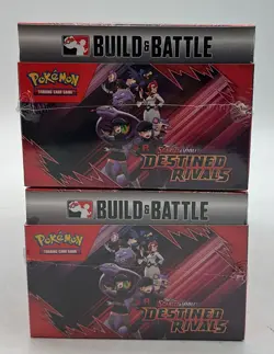 Lot (2) Pokemon TCG Destined Rivals Build & Battle Box Display 20 Boxes Sealed - Image 2