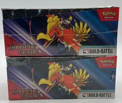 Lot (2) Pokemon TCG Destined Rivals Build & Battle Box Display 20 Boxes Sealed - Image 4