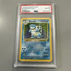 2000 Pokemon Game Base II Blastoise Holo Base II PSA 8 2/130 - Image 2