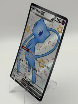 Pokemon Mew ex EX Full Art Holo 216/091 SV: Paldean Fates Shiny Rare TCG 2024 - Image 3