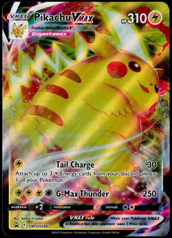 Pikachu VMAX SWSH286 Jumbo Promo SWSH Black Star Pokemon Near Mint - Image 1