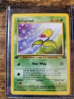 1999 Pokemon TCG Jungle Bellsprout 1st Edition 49/64 - Image 1