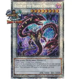 Yugioh! 1x Beelze of the Diabolic Dragons MP25-EN023 Starlight Rare 1st Ed NM - Image 1