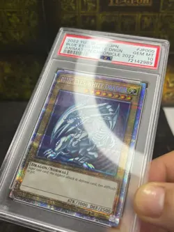 Yugioh Blue-Eyes White Dragon AC02-JP000 Prismatic Secret Rare PSA10 GEM MT - Image 4