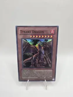 Yugioh! Tyrant Dragon Super Rare Near Mint Unlimited RP02-EN056 (Reprint) - Image 1