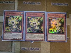 YUGIOH 3X THUNDER HAND MP21-EN120 SUPER 1ST ED NM - Image 1