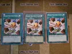 YUGIOH 3X HAND DESTRUCTION COMMON 1ST/UNLIMITED ED NM/LP - Image 1