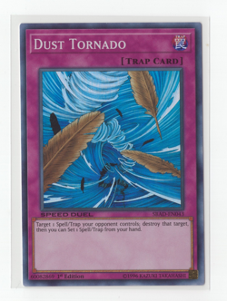 YuGiOh Dust Tornado SBAD-EN043 Super Rare 1st Edition Nm English - Image 1
