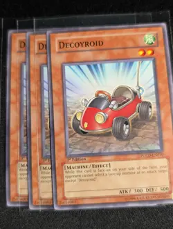 Yugioh - 3x Decoyroid POTD-EN010 1st Edition Common NM - Image 1