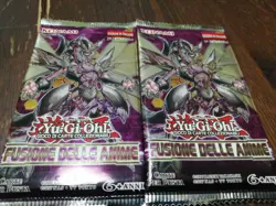 Two Packets Yugioh Fusion Of The Souls 9 Cards Italian 1st Edition New Sealed - Image 1
