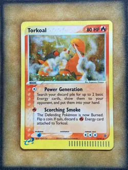 Pokemon Torkoal 12/97 EX Dragon Holo LP - Image 1