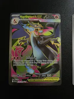 Mega Charizard X ex 109/094 Holo ME02: Phantasmal Flames Pokemon NM - Image 2