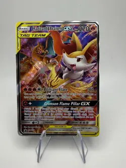 Charizard & Braixen GX SM230 Pokemon 2019 Sun & Moon Tag Team Promo MP - Image 1
