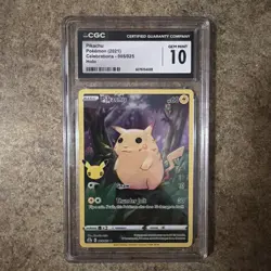 CGC 10 Pokemon Pikachu 005/025 Celebrations Full Art - Image 1