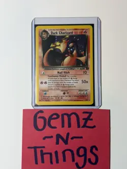 Pokemon TCG Dark Charizard Holo 4/82 Rare NM-LP - Image 1