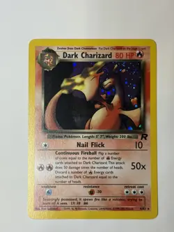 Pokemon TCG Dark Charizard Holo 4/82 Rare NM-LP - Image 2