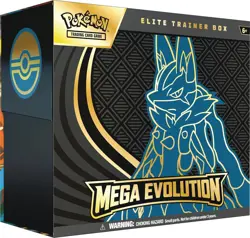 Pokemon TCG Mega Evolution Elite Trainer Box ETB Mega Lucario Factory Sealed - Image 1