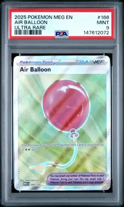 POKEMON MEG EN-MEGA EVOLUTION #166 AIR BALLOON ULTRA RARE UR PSA 9 - 147612072 - Image 1