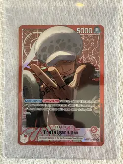Trafalgar Law - OP14-001 (Alt Art Leader) OP14-001 The Azure Sea's Seven Foil NM - Image 1