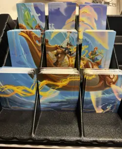 Disney Lorcana Stitch AZURITE SEA Art Cards Complete 9 Card Puzzle Set - Image 1