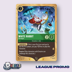 White Rabbit - Late Again 29/P3 League Foil Promo Winterspell NM Disney Lorcana - Image 1