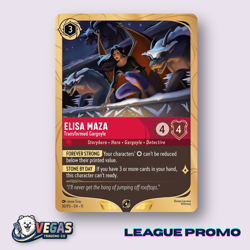 Elisa Maza - Transformed Gargoyle 30/P3 League Foil Promo NM Disney Lorcana - Image 1