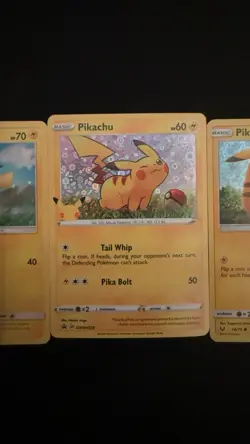 Pokemon TCG Pikachu Holo’s and Common Cards, Black Star Mint PSA - Image 4